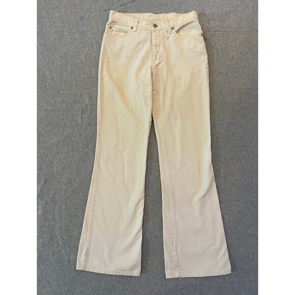 Eunina Jeans Women's 5 Cream High Waisted Flare Stretch Denim Streetwear‎ - Picture 1 of 16